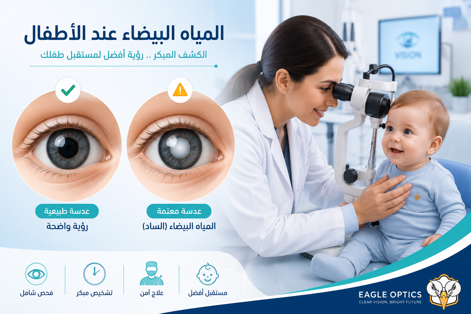 المياه البيضاء عند الأطفال 1 congenital cataracts infants